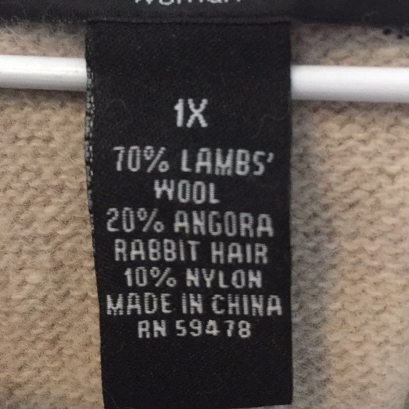 Marina Luna sweater cardigan 1X - Picture 8 of 8